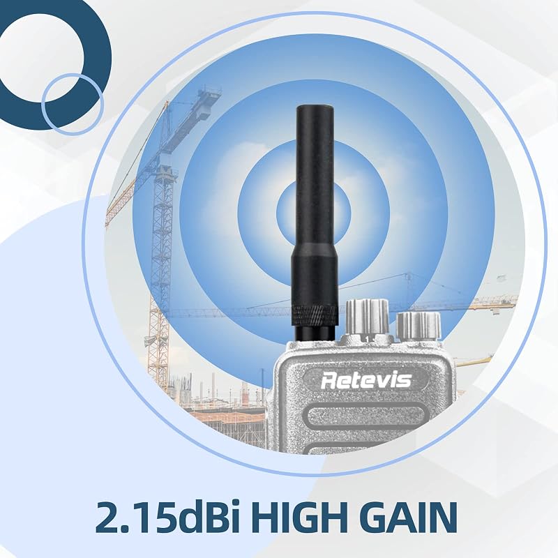 Retevis RT20 Kettős Sávú VHF/UHF Walkie Talkie Antenna SMA-M Csatlakozóval - Kompatibilis RT1 RT3 RT82 Baofeng UV-3R TYT YAESU Rádiókkal (2d