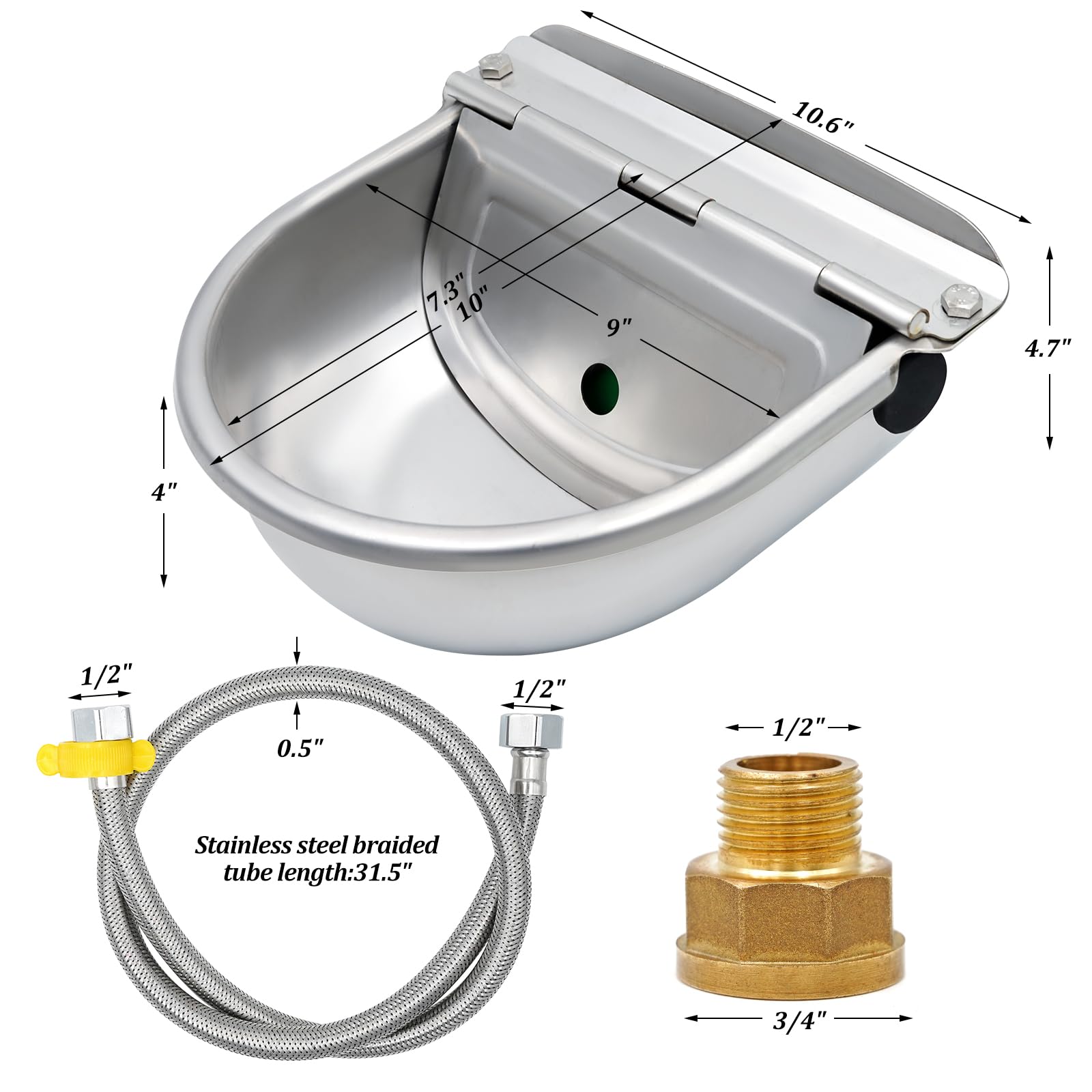 Stainless Steel Gallon Water Jug For Dogs Petmate Stainless Steel