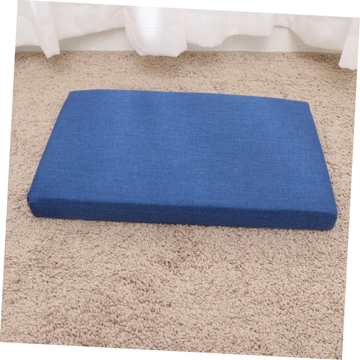 Foldable Toy Storage Box with Linen Fabric Chest Dark Bench for Bedroom Living Room Lightweight Portable Foot Rest for Home Outdoor Use
