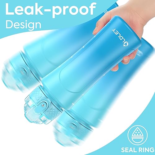 Miniatura 5 de OLDLEY Kids Water Bottle with Straw 15 oz BPA-Free Leak-Proof Motivational Water Bottles with Time Marker for School Sports Travel Gym, Easy to Use