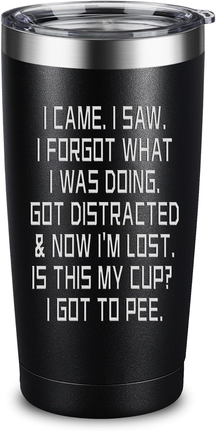 ARIABLE Stainless Steel Tumbler - Let me Drop Everything & Work On Your Problem - Beautiful Laser Engraved Design - Great Birthday Christmas Gifts For Hot & Cold Beverages - 20 Oz Black Gifts for Men