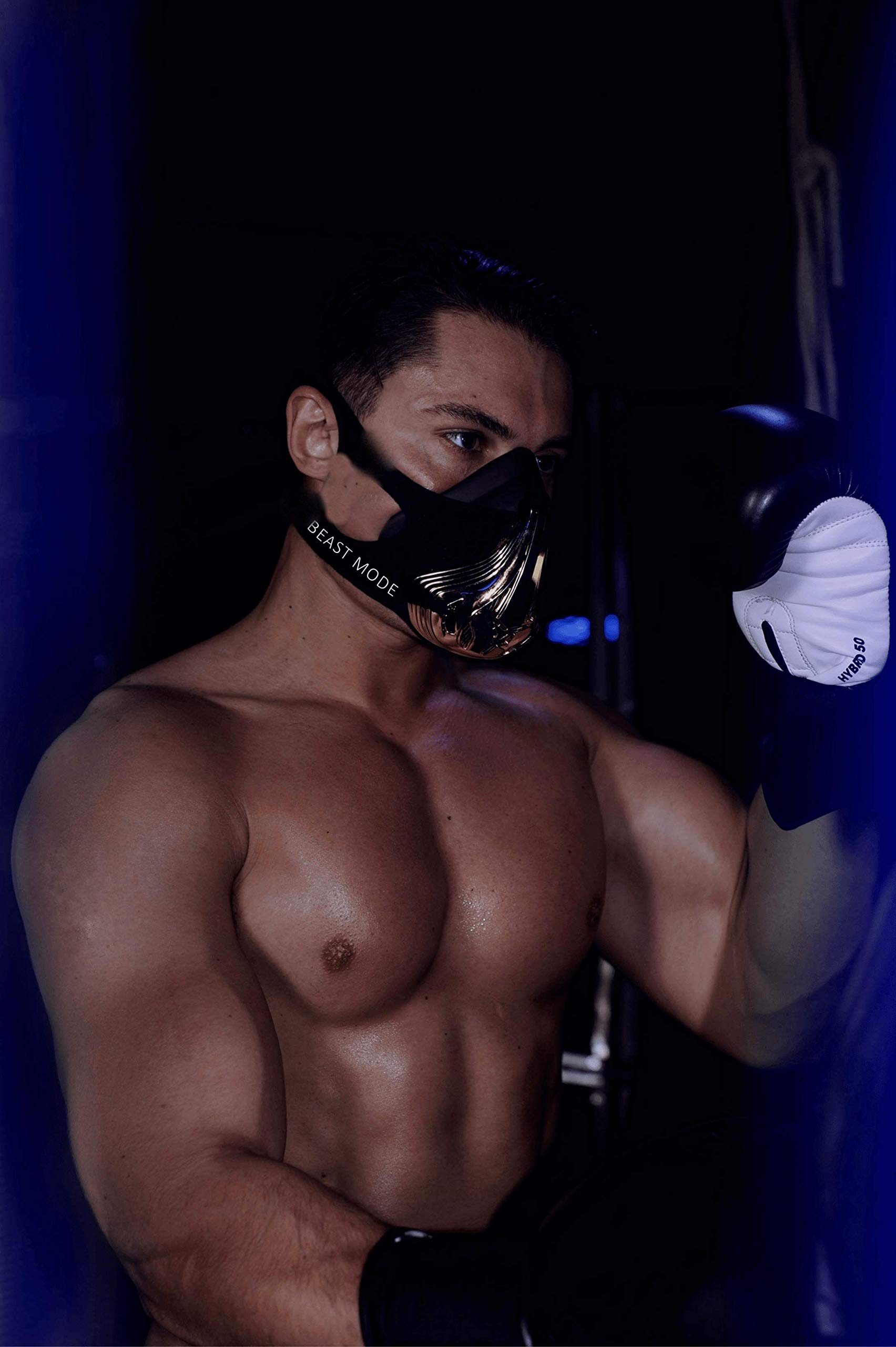 Beastmode Maschera da allenamento – Maschera di resistenza respiratoria per una maggiore resistenza, muscoli respiratori più forti aumenta le prestazioni durante l'allenamento e la competizione