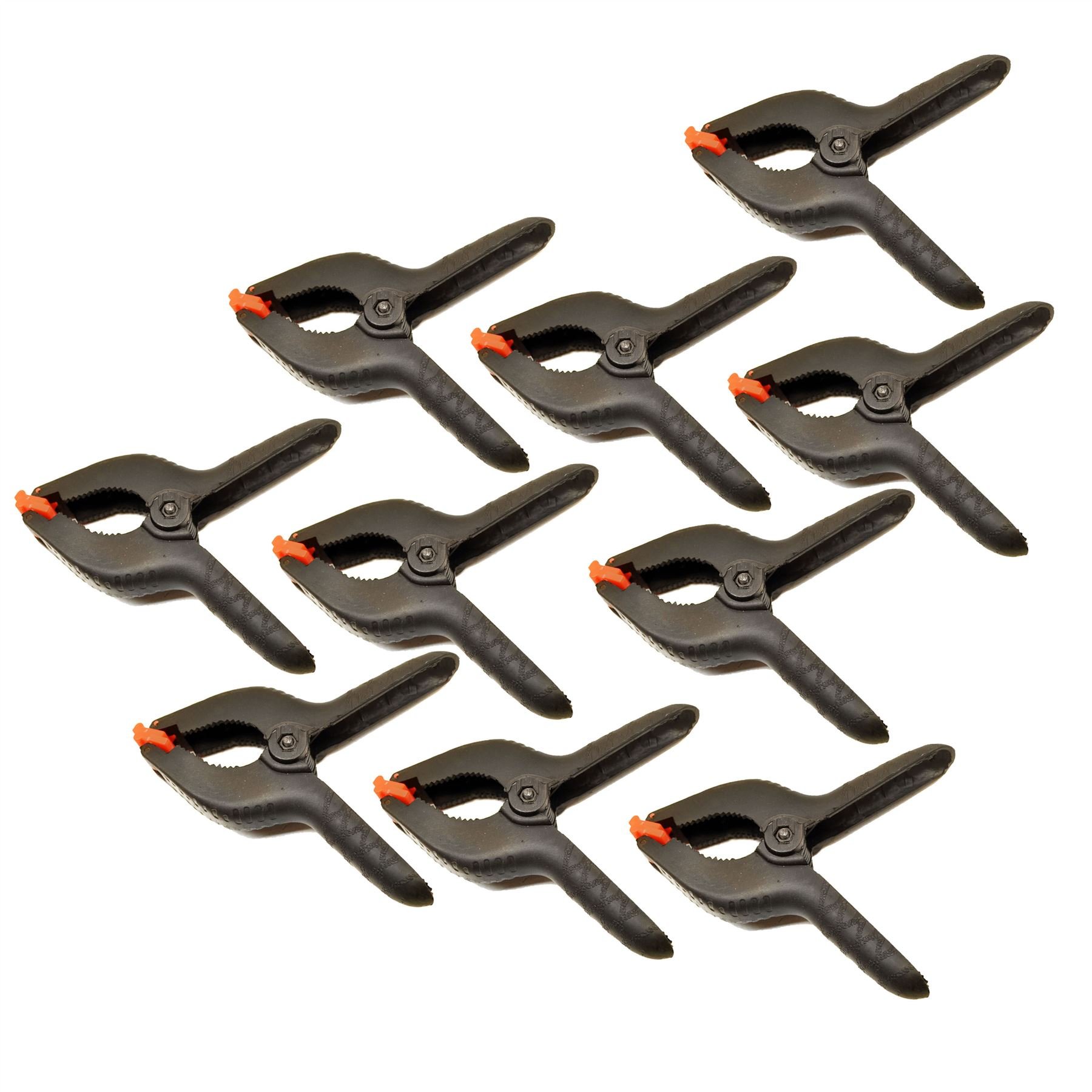 Support de fixation plastique 1/2" type pinces lot de 10 TE223