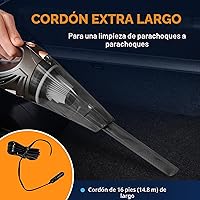 Vista 3 de THISWORX - Aspiradora de automóvil portátil, de alta potencia, con 3 accesorios, cable de 16 pies y bolsa, 12 V, kit de accesorios para automóviles