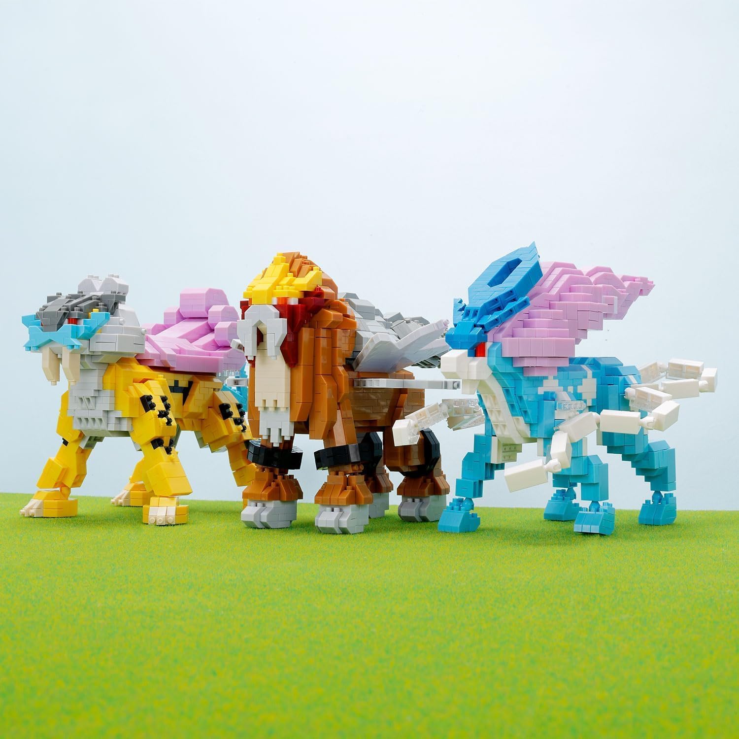 Kawada NBPM_107 Nanoblock Pokemon Raikou Deluxe Edition NBPM_107 2.8 x 8.3 inches (7 x 28 x 21 cm), for Ages 12 and Up Interior Hobby