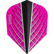 Harrows Quantum X Dart Flights - 100 Micron - Standard - 3D Effect - 1 Set 3 Pink