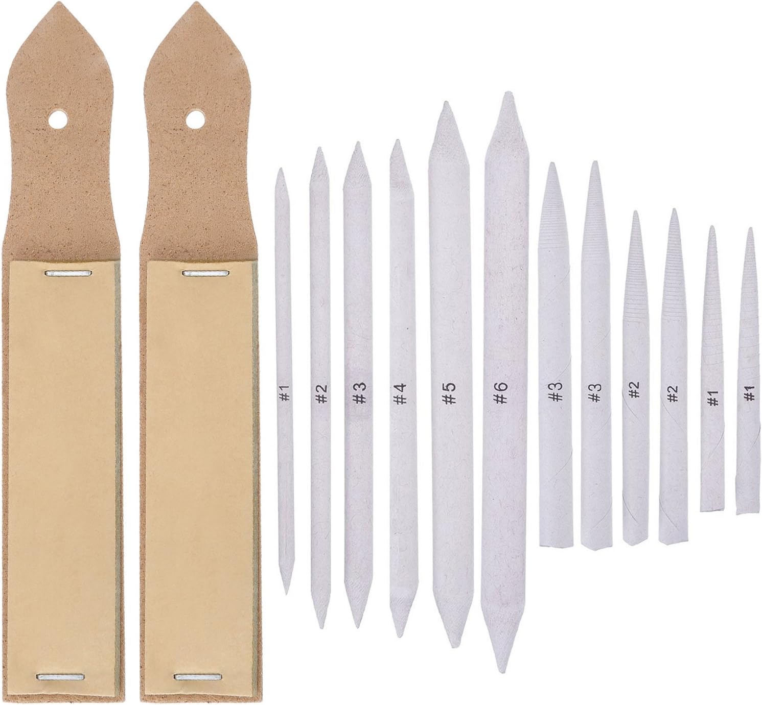 35-tlg. Papierwischer Set Für Künstler - Mit Schleifpad Und Knetradierer