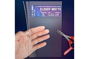 Textured Self Adhesive Matte Laminating Sheets for Professional Letter Size Document Protection