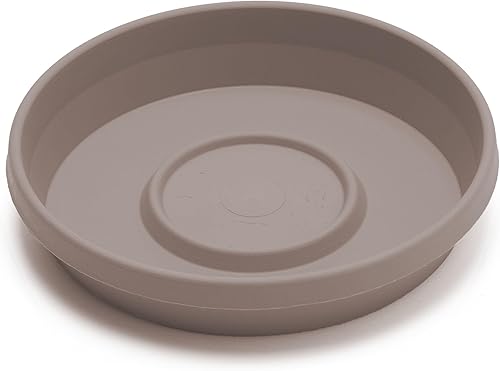 Vista 36 de Bloem Bandeja de platillo de resina Terra: 9.25 pulgadas de ancho inferior - marrón chocolate - mate, duradera, fondo acanalado