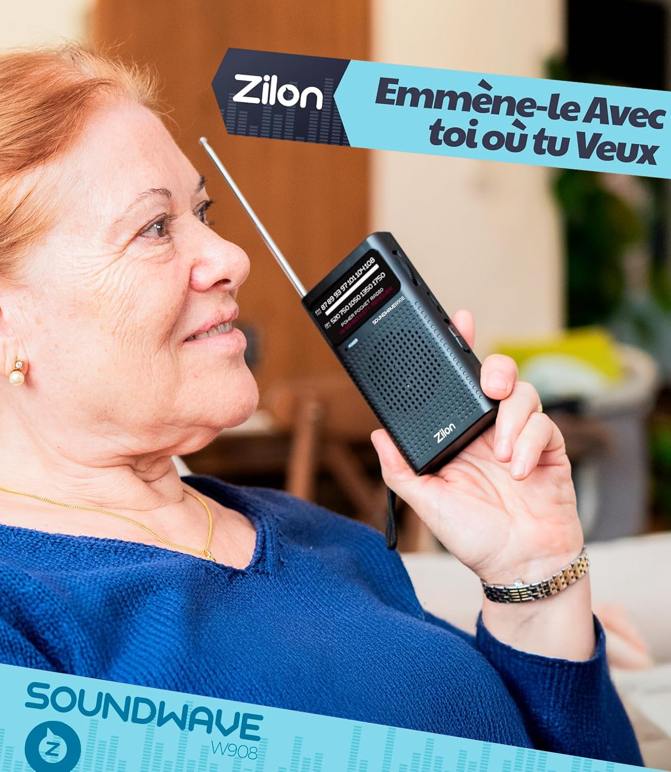 Radio à Piles Portable Petite Analogique Transistor FM Entrée pour Écouteurs Kit d’Urgence Excellente Réception Petit Poche Utilisation Simple Personnes Âgées Chiffres AA (Noire)