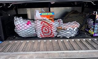 Trunk Bed Organizer Cargo Net for Ford Maverick 2022-2026 – Envelope Style Cargo Net for Pickup Truck – Premium Mesh Trunk Organizer Vehicle Carrier Storage – Compatible with Maverick