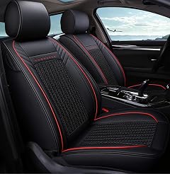 Leather Car Seat Covers Full Set Custom Front Rear Back Seat Cushions Protectors Surrounded Full Seat Cover Auto
