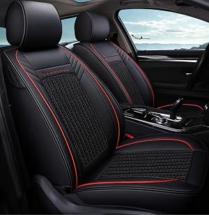 Leather Car Seat Covers Full Set Custom Front Rear Back Seat Cushions Protectors Surrounded Full Seat Cover Auto