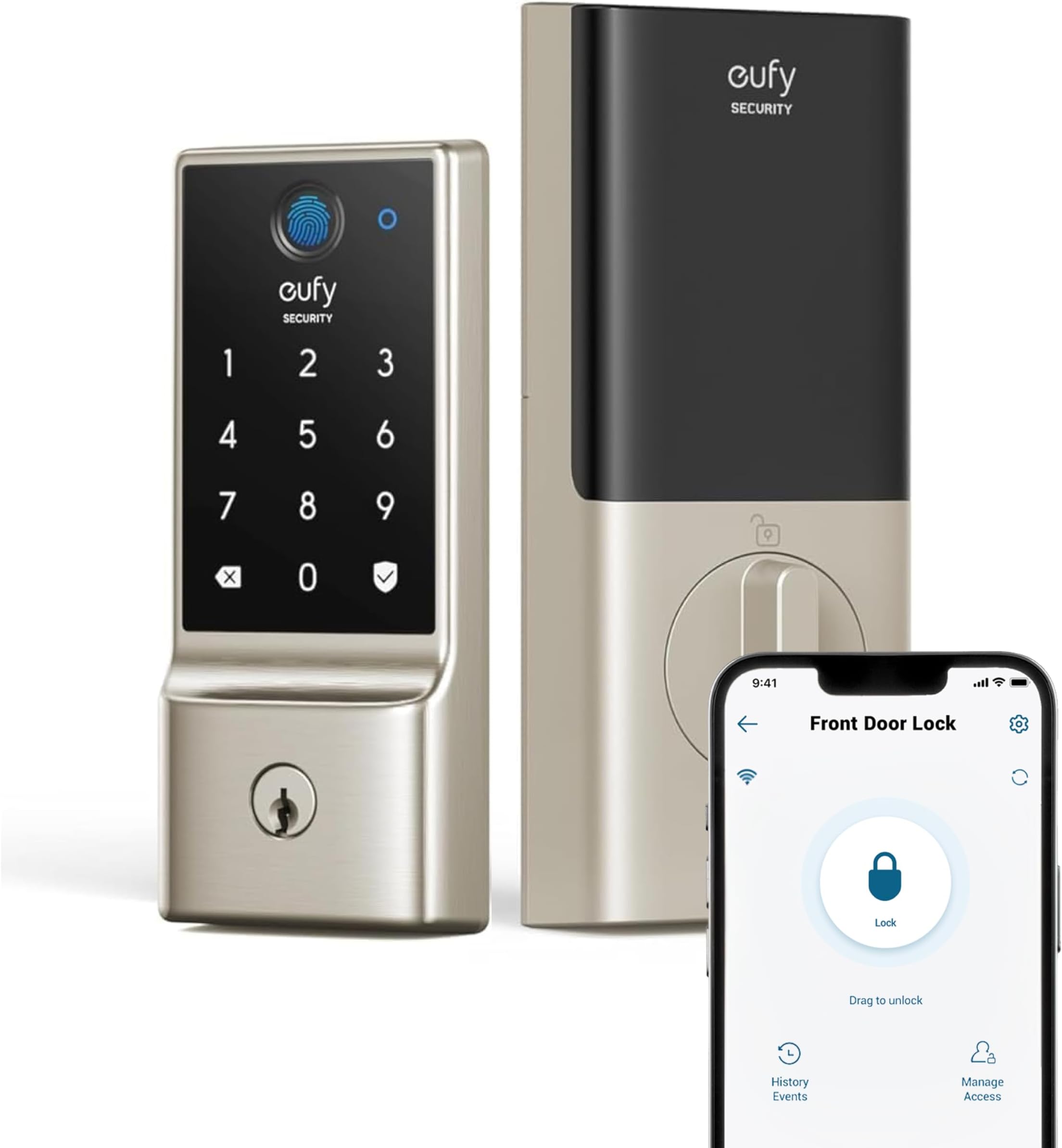 eufy Security Smart Lock C220, Fingerprint Keyless Entry Door Lock