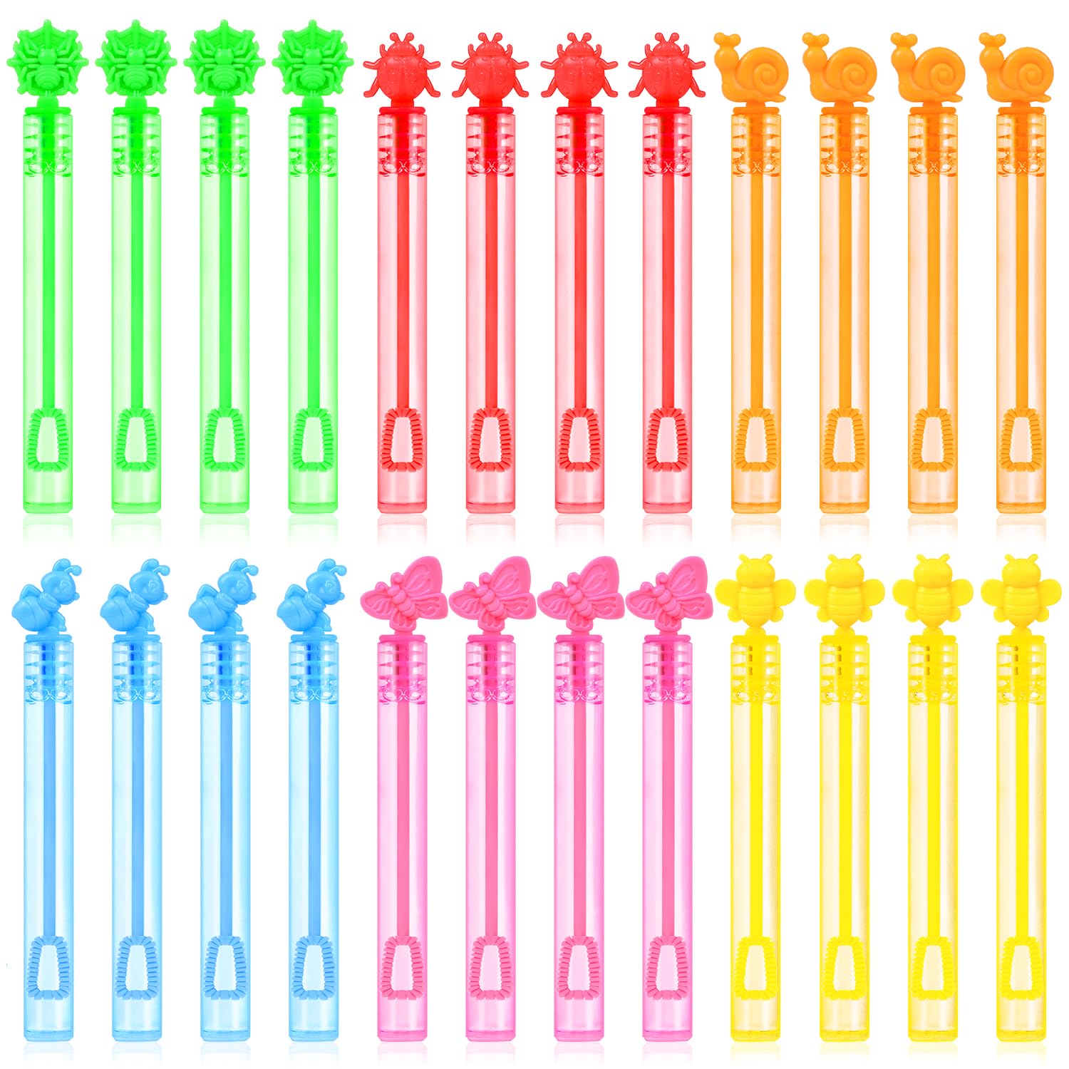 SULOLI 24 Piezas Mini Pompas de Jabón，Burbuja Varita de Burbujas para Cumpleaños Infantiles, Bodas, Halloween，Exteriores Juguetes para Niños (6 Colores