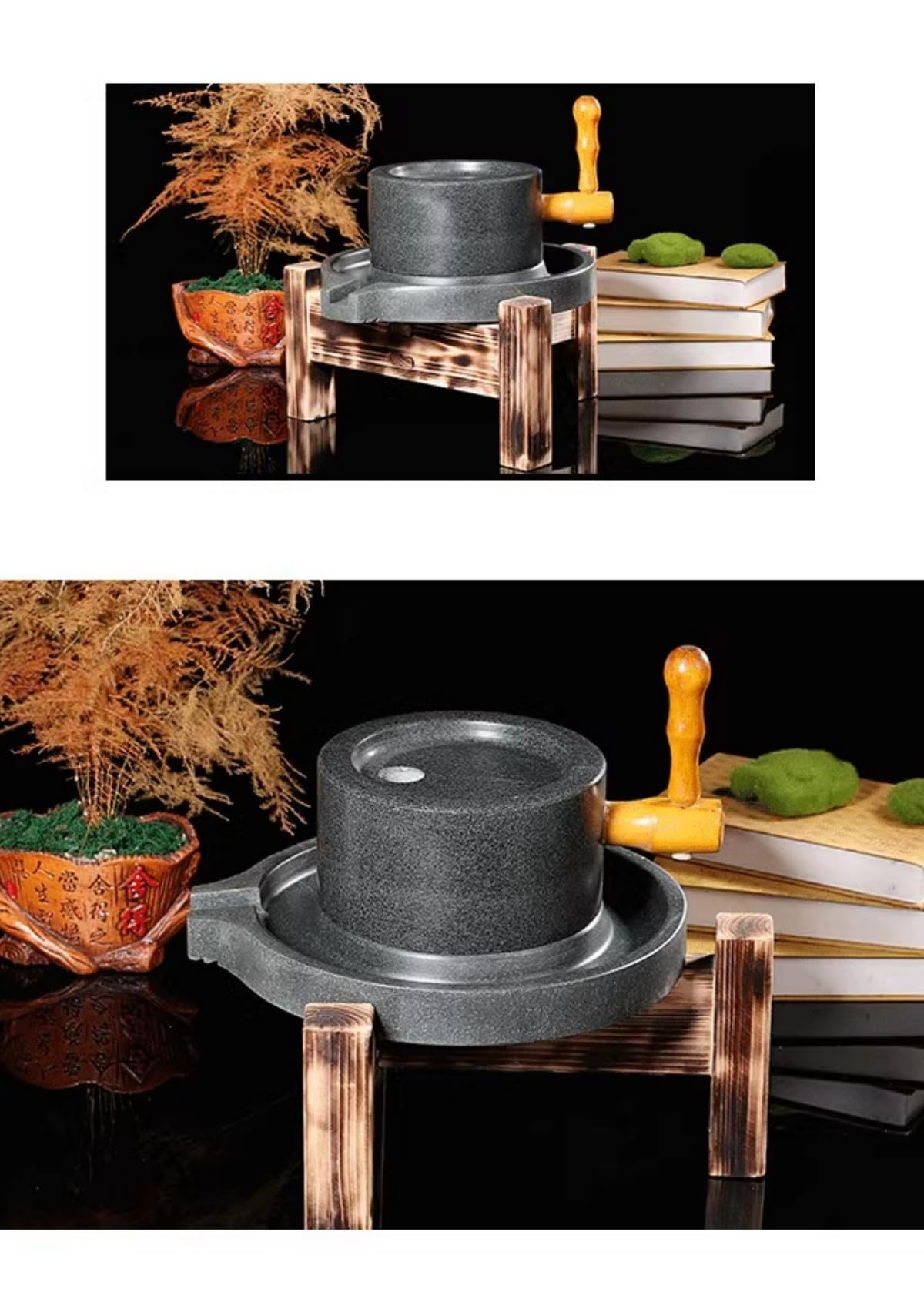 Amazon.co.jp: JQQJ石臼 昔ながらの 石臼 ひきうす 石うす 製粉