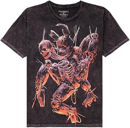 Hot Topic Five Nights At Freddys Springtrap Mineral-Wash T-Shirt Multi SM
