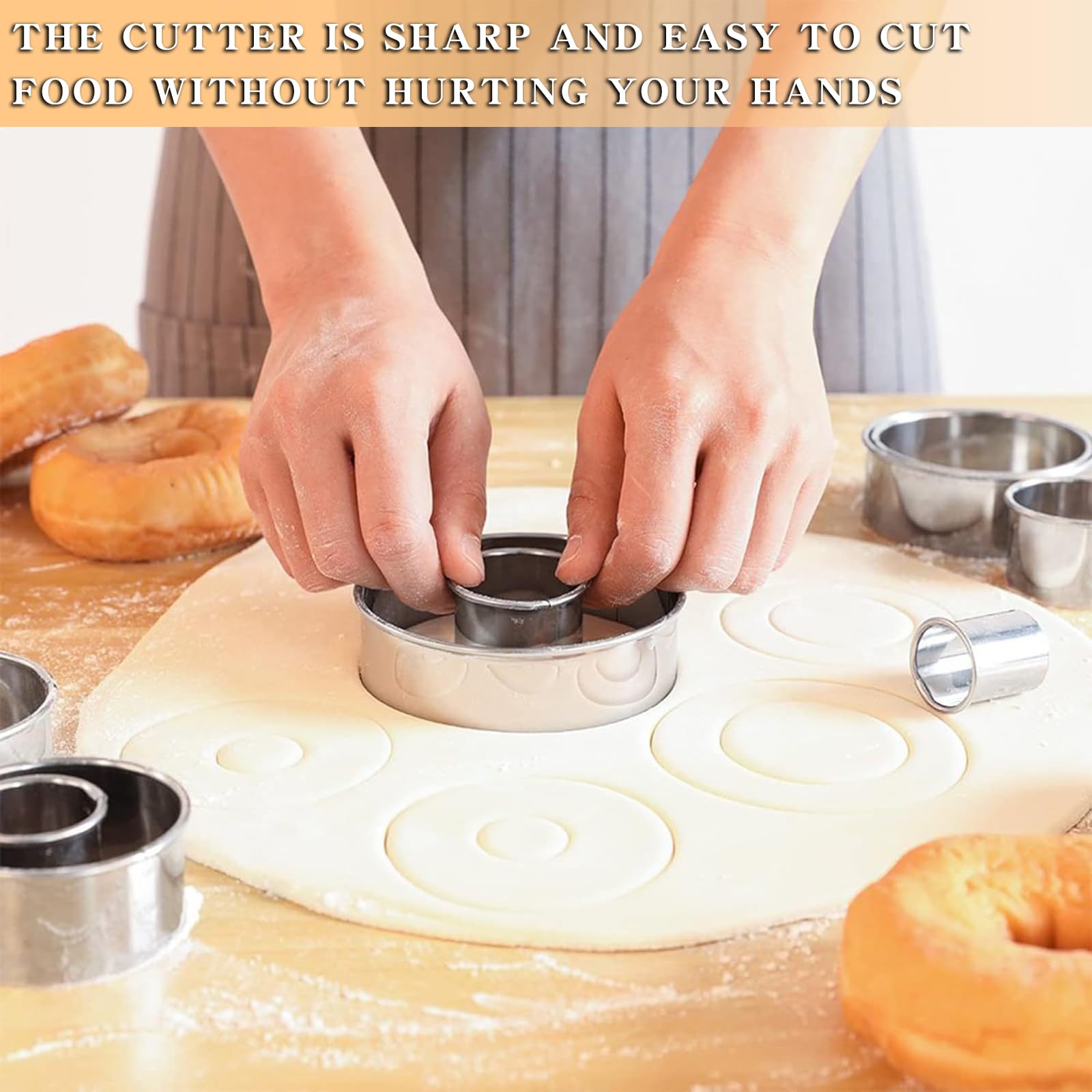 Coppapasta Rotondi In Acciaio - Set Da 12 Misure - Per Biscotti E Dolci - Foto 13