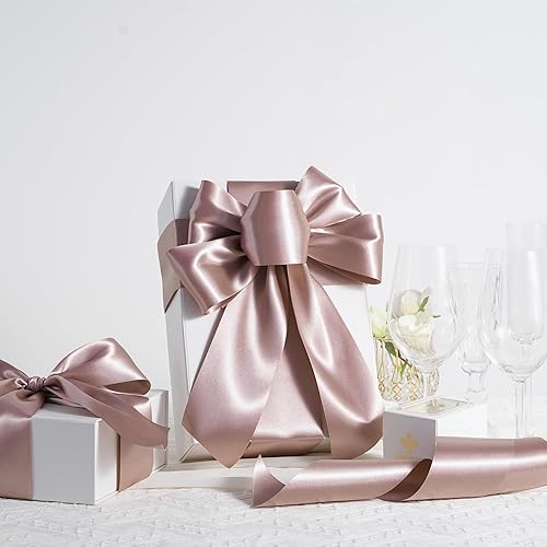 Vista 578 de MEEDEE Orange Satin Ribbon - 1.5 inch Double Faced Satin Ribbon, 50 Yards - Neon Tangerine - For Christmas, Thanksgiving, Halloween, Weddings