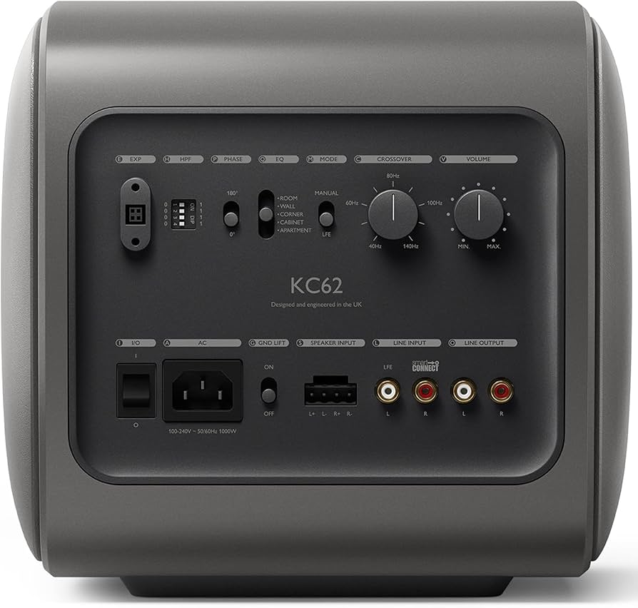 Amazon | KEF KC62 6.5インチ 1000W コンパクトパワードサブウーファー