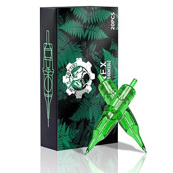Ambition TREX Cartridges #08 Bugpin 1RL Disposable Tattoo Needles 1 Round Liner Long Taper 0801RL 20Pcs for Rotary Tattoo Machine Supply