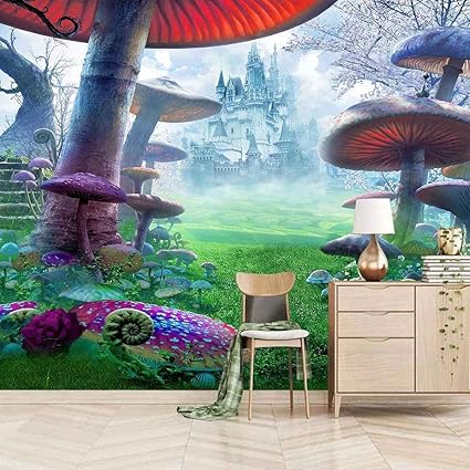 Amazon 壁の壁紙の壁画3d 城の芝生のキノコの風景 自己接着壁紙パノラマ 3d 壁壁画壁紙 3d 効果壁のポスターリビングルームの寝室の子供部屋 250x175 Cm 壁紙 Amazon 壁の壁紙の壁画3d 城の芝生のキノコの風景 自己接着壁紙パノラマ 3d 壁壁画壁紙 3d 効果壁のポスターリビングルームの寝室の子供部屋 250x175 Cm 壁紙