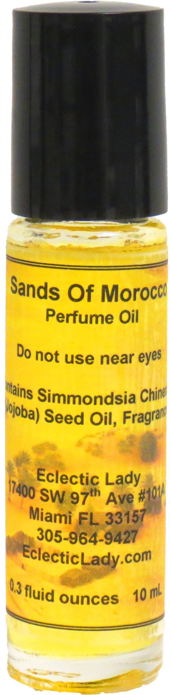 Sands Of Morocco Perfume Oil, 0.3 Oz Portable Roll-On Fragrance with Long-Lasting Scent, Delightful Essential Oils and Jojoba Oil For Daily Use