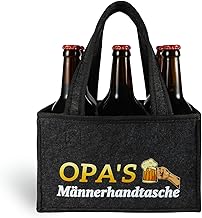 Anicy Opa Geschenk, Vatertagsgeschenk für Opa, Lustige Opa Geschenk Geburtstag, Bester Opa Geschenke, Männerhandtasche Bier für Weihnachten, Vatertag, Männertag Geschenke, Geburtstagsgeschenk