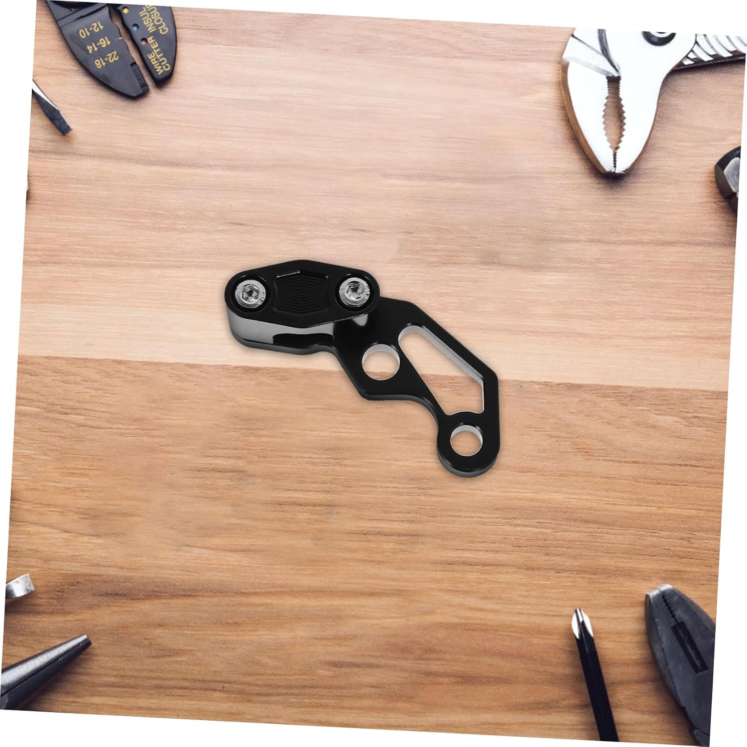 GLEAVI Motorcycle Brake Cable Clip Durable Cable Clamp for Brake and Clutch Cnc Machined Single Hole Oil Line Clip Black Compatible with Various Motorcycle Models