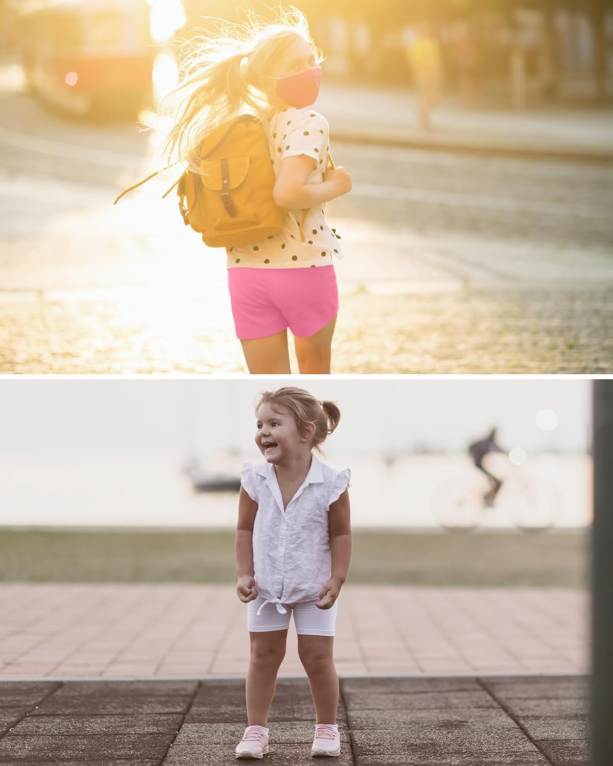 FEQO 5 Pack Toddler Girls Bike Shorts Cotton Girls Cartwheel Shorts Under Dress Dance Shorts for Baby Girls - Image 5