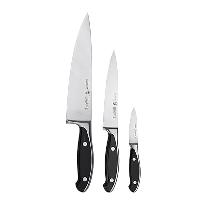 HENCKELS Forged Synergy Starter Knife Set, 3-piece, Black/Stainless Steel
