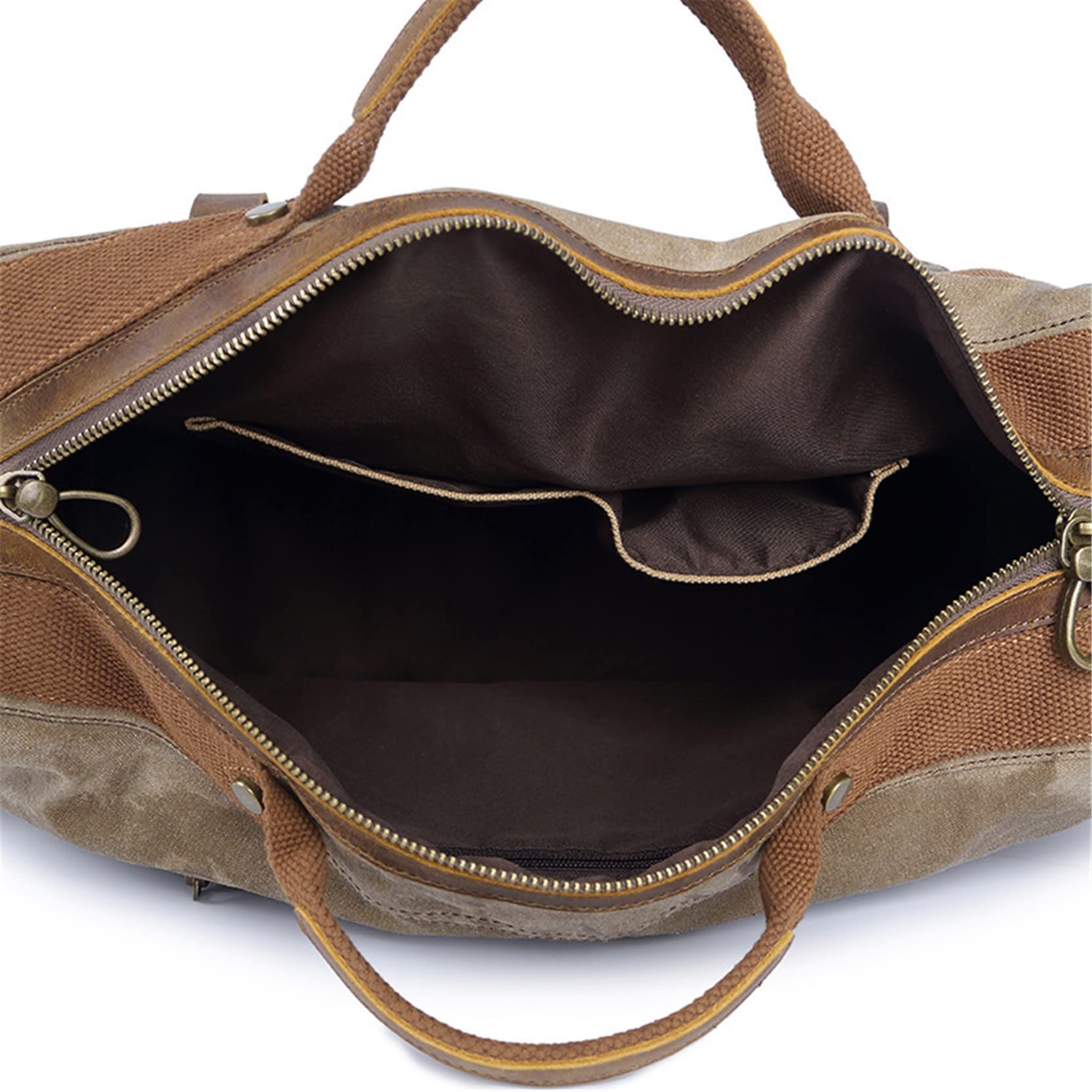 Borsa Weekender In Vera Pelle Vintage Da Uomo 24x10x10 – Borsa Da Viaggio Con Patta E Accessori In Ottone Anticato