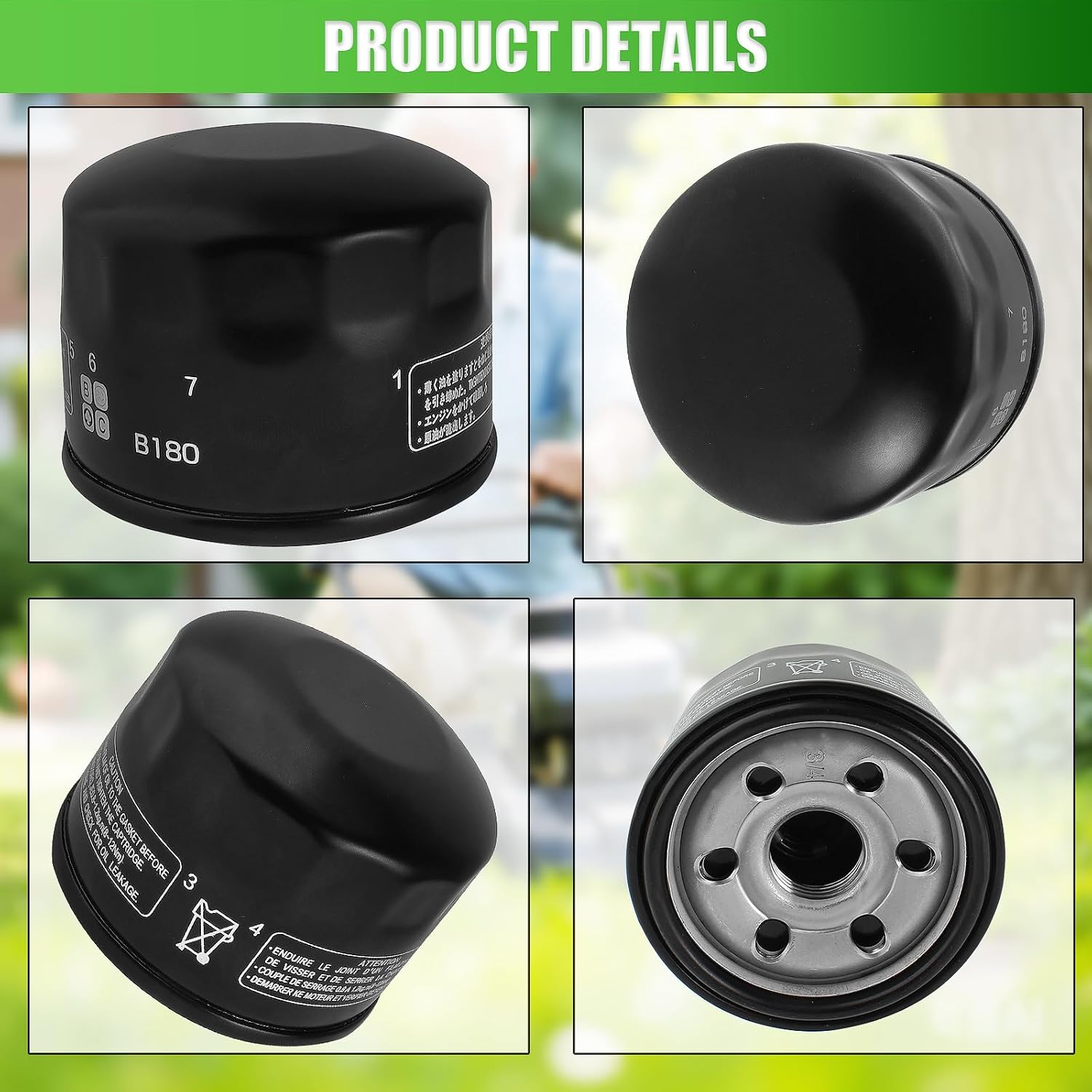 5 Pack 951-12690 Oil Filter for 751-11501 951-11501 751-12690 951-15362 334299 CC30H CC30 CC760ES 12AE76JU009 12AE76JU010 13A226JD010 382cc 420cc 439cc 452cc 547cc 679cc Premium OHV Powermore