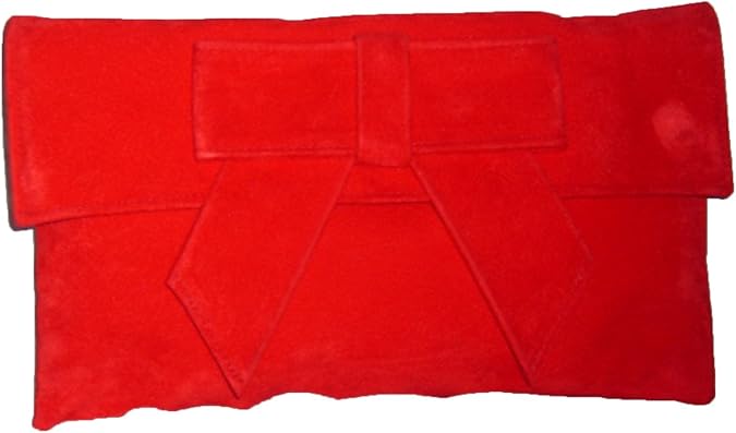 bright red clutch