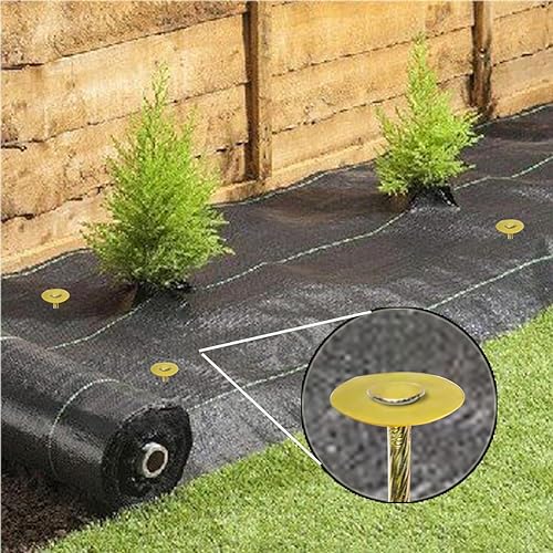 Miniatura 6 de Paquete de 33 estacas de anclaje de paisaje de 8 pulgadas, estacas de césped artificial, césped sintético, templado de alta temperatura, utilizado