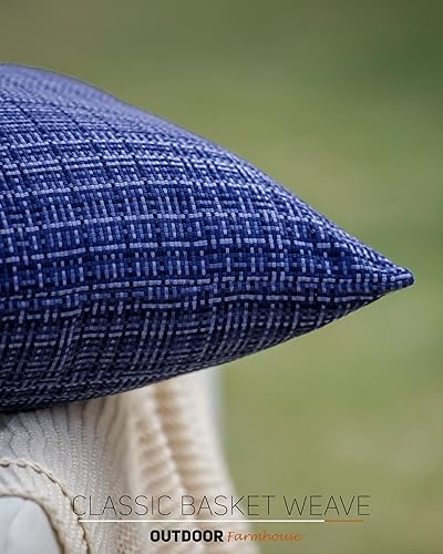 Miniatura 5 de HPUK Juego de 2 fundas de almohada impermeables para exteriores, 12 x 20 pulgadas, fundas decorativas de cojín de jardín para patio, tienda de