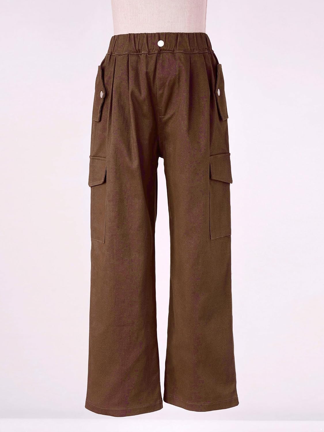 Jhaoyu Kids Girls Baggy Cargo Pants High Waisted Loose Wide Leg Casual Sweatpants Hip Hop Jazz Dance Trousers