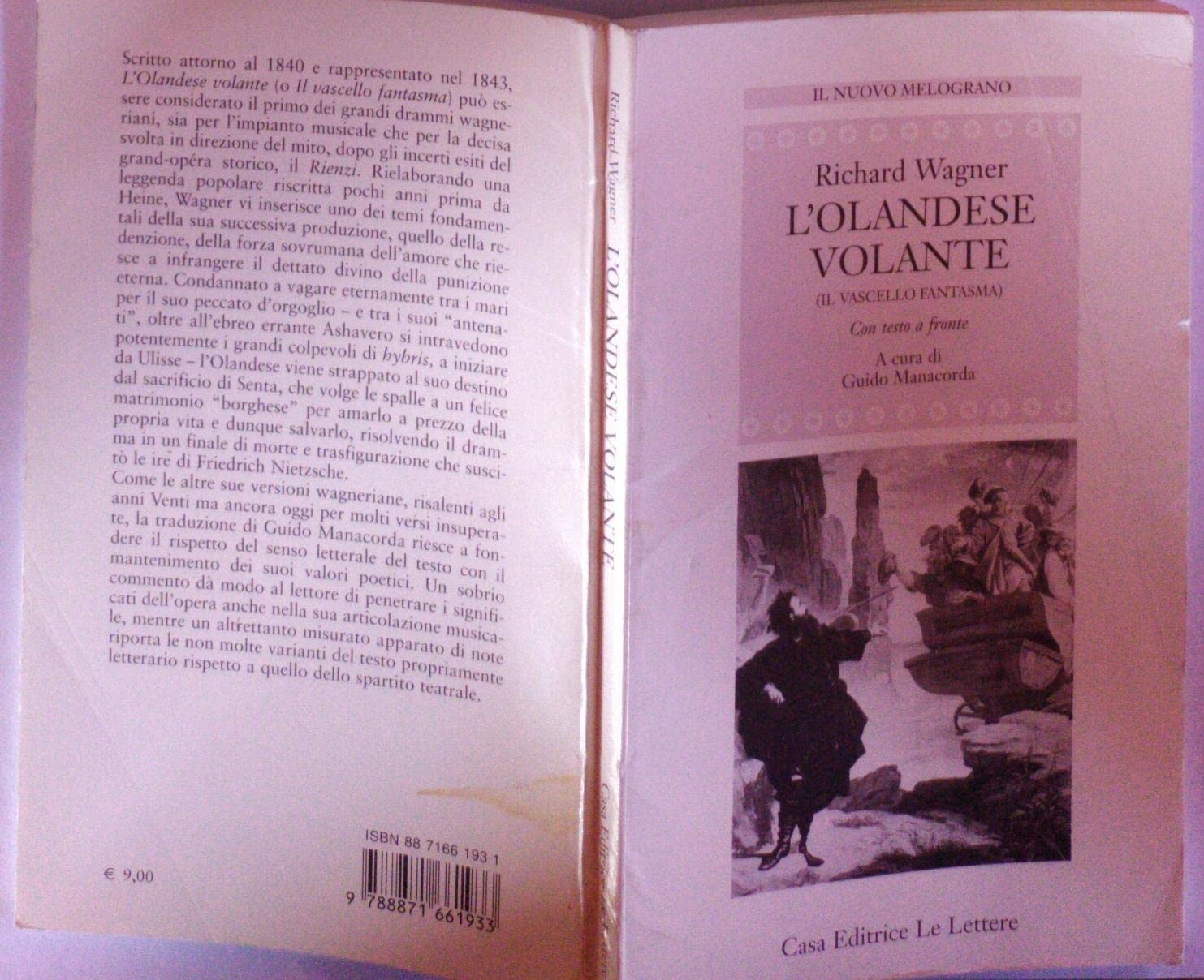 L'Olandese volante (Il vascello fantasma) con testo a