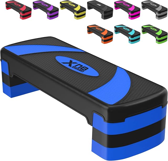 Xn8 Steppers for Exercise Workout 3 Height Adjustable 10cm 15cm 20cm Exercise Step Non-Slip Aerobic Fitness Cardio Home Gym Routines Training