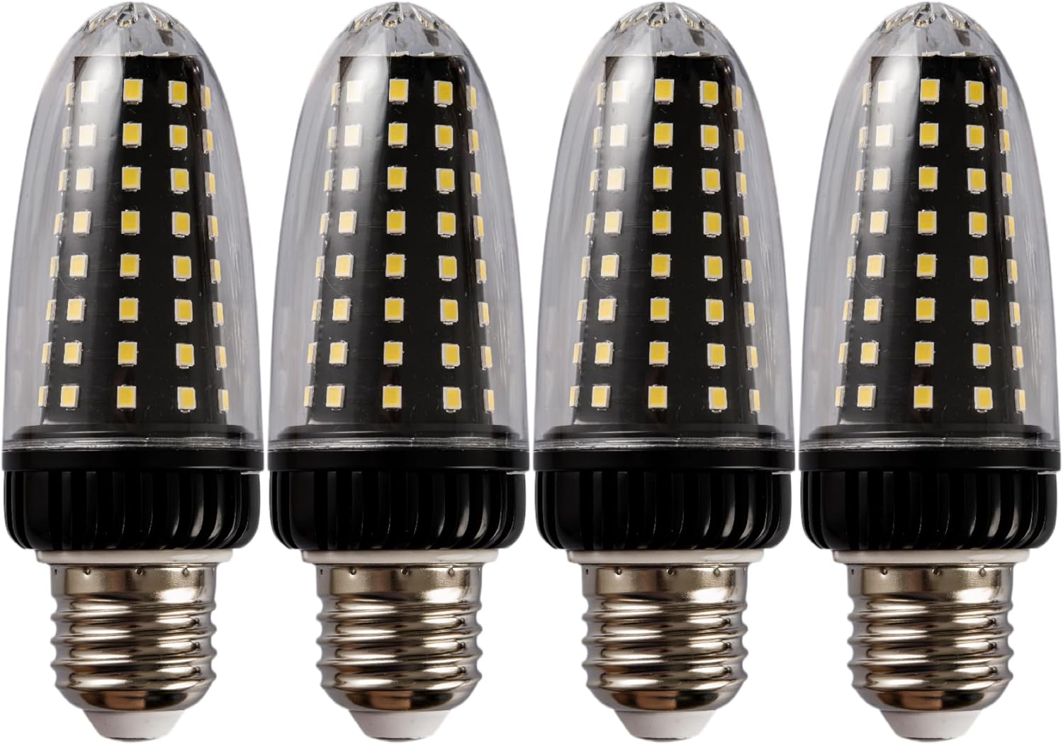 LED Corn Light Bulb 100W Equivalent 2500 Lumen 6000K Cool Daylight White 20W E26/E27 Base Non-dimmable Ceiling Fan LED Light Bulb for Home Garage Warehouse Indoor LED Corn Bulbs Pack of 4