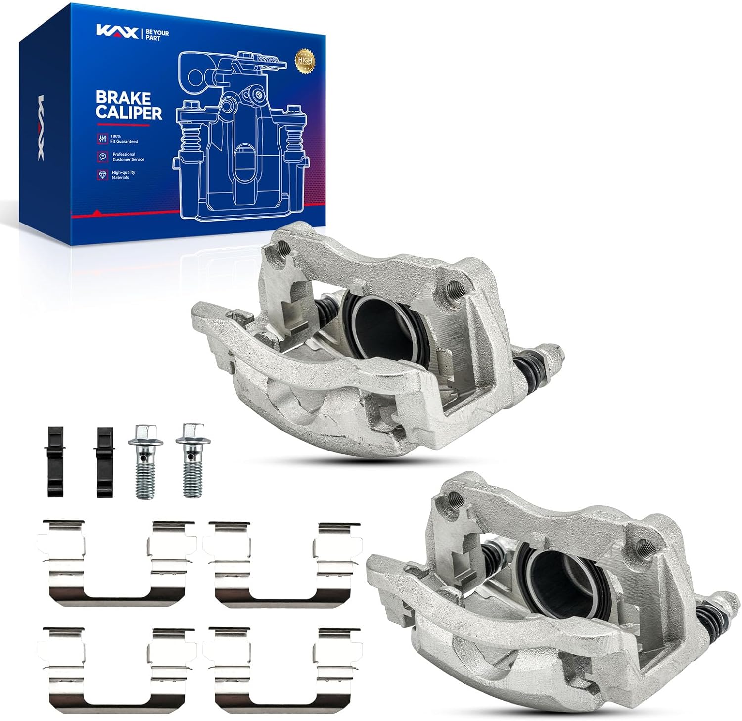KAX Front Disc Brake Caliper Assembly (Fits Nissan Rogue 2008–2015 Suzuki Kizashi)