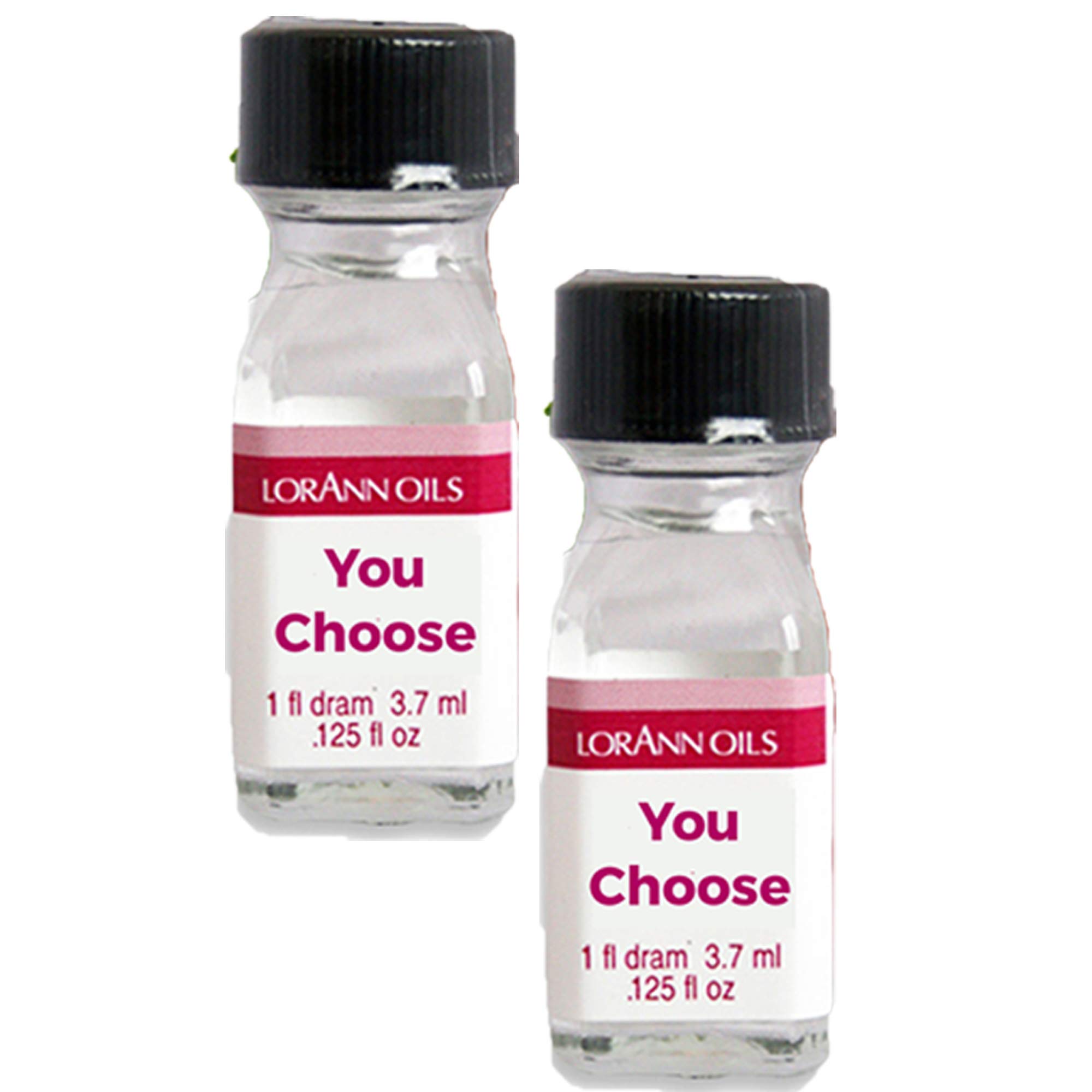 LorAnn SS flavors 2 pack of 1 dram bottles (.125 fl oz - 3.7ml) - YOU CHOOSE THE FLAVORS