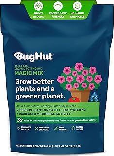 BugHut Magic Mix Peat Free Organic Potting Soil for Indoor Plants and Ou...