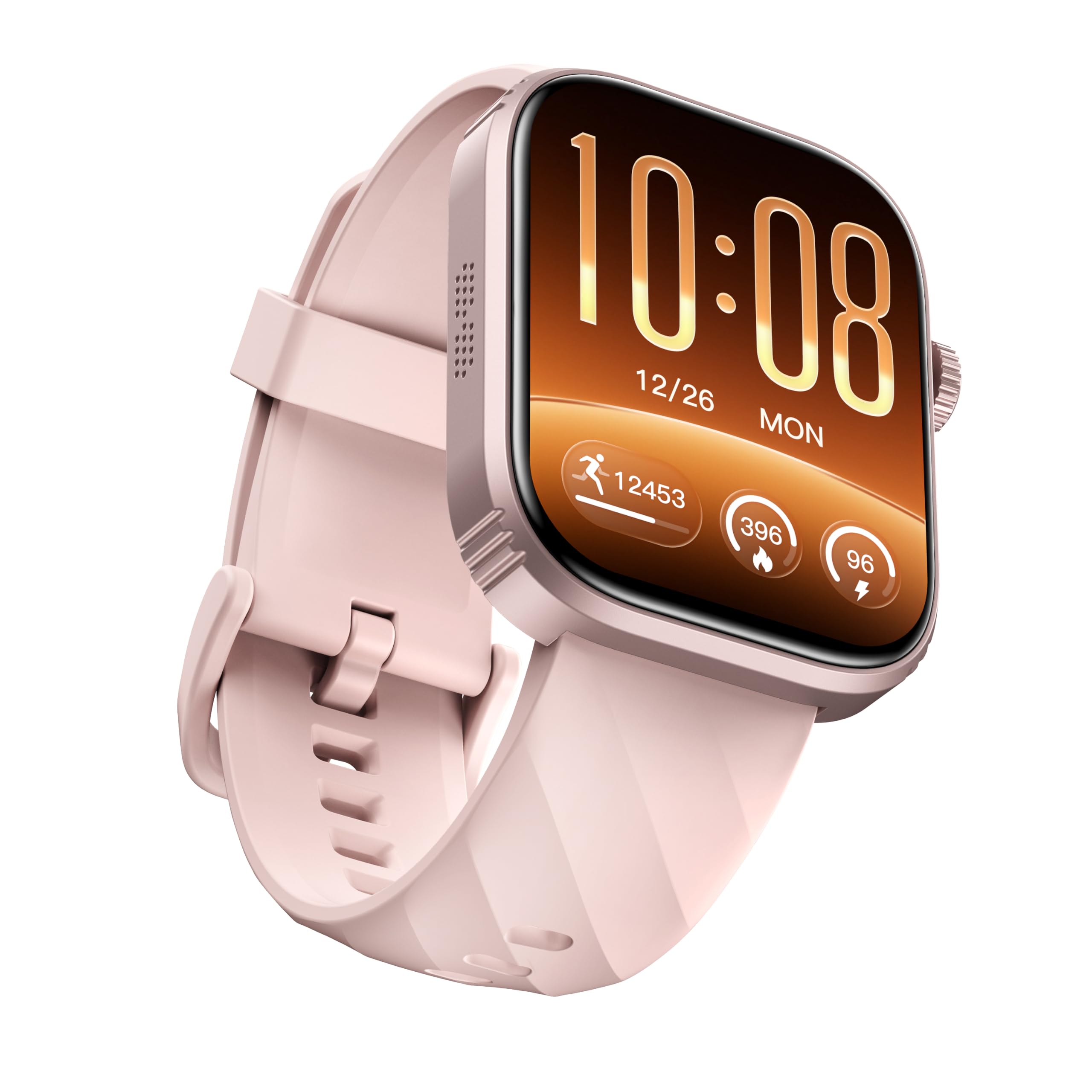 Montre Connectée OLED 1,93" Suivi Santé Sport Compatible iOS Android Rose