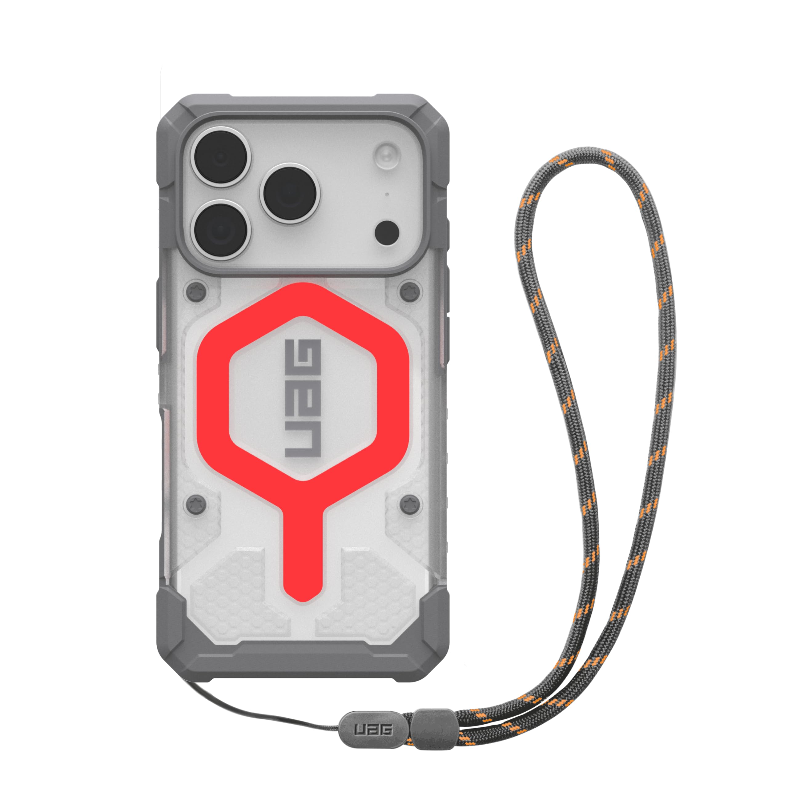 Urban Armor Gear Pathfinder MS Funda + Correa iPhone 17 Pro | Ajuste perfecto | Resistencia a caídas de 5,4 m | Módulo magnético | Bordes elevados | Todos los puertos accesibles