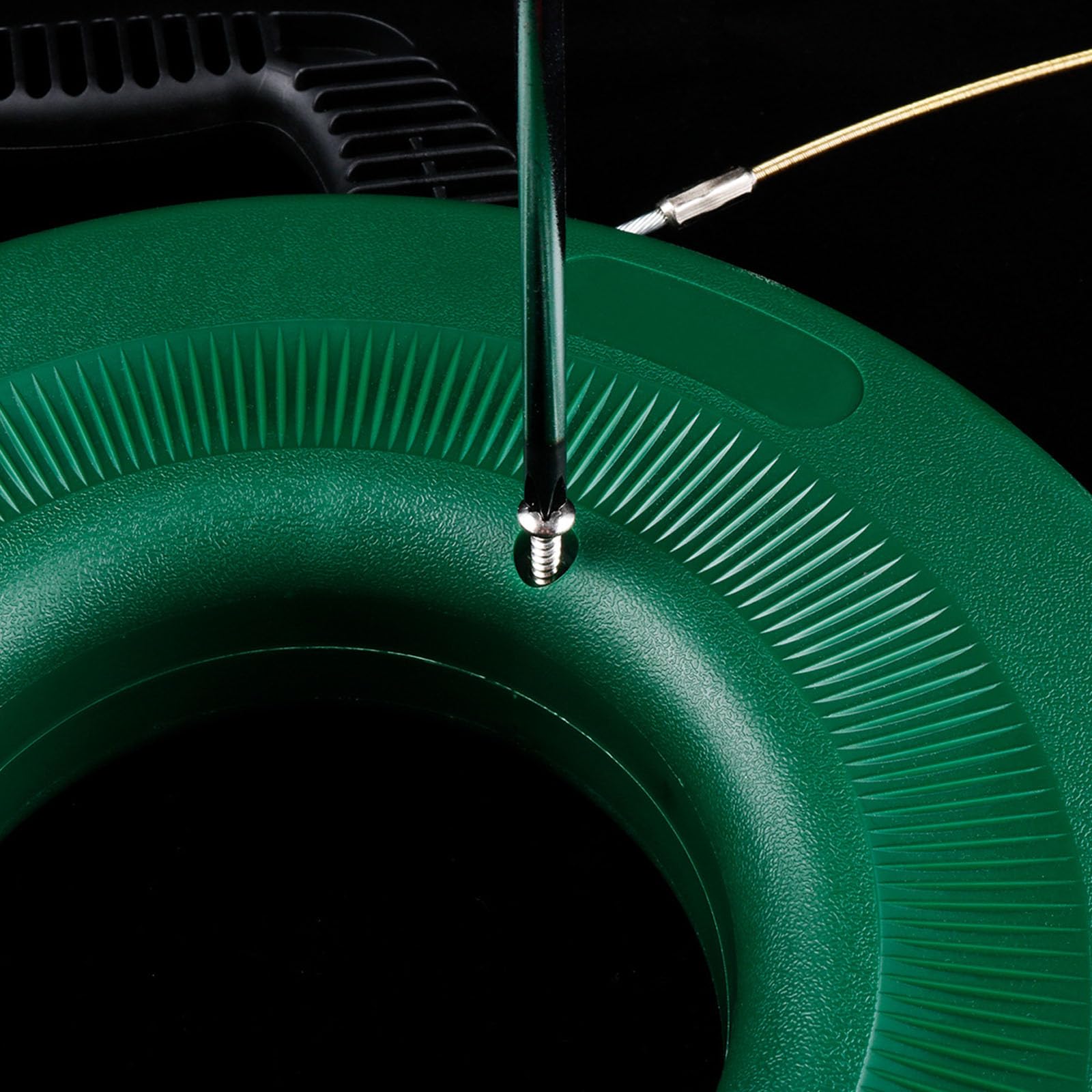 Cinta de pescado de alambre de acero de 50 m para electricista, herramienta profesional de electricista para cableado eléctrico, extractor de conductos ABS con núcleos de acero