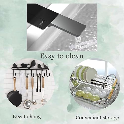 Miniatura 3 de 6 Pack Plastic Kitchen Tongs, 6.3 Inch Mini Clear Serving Tongs for Buffet Barbecue Ice Salad and Cookies (Clear)