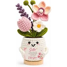 Sister Gifts, Crochet Orchid Flower for Christmas Thanksgiving Birthday