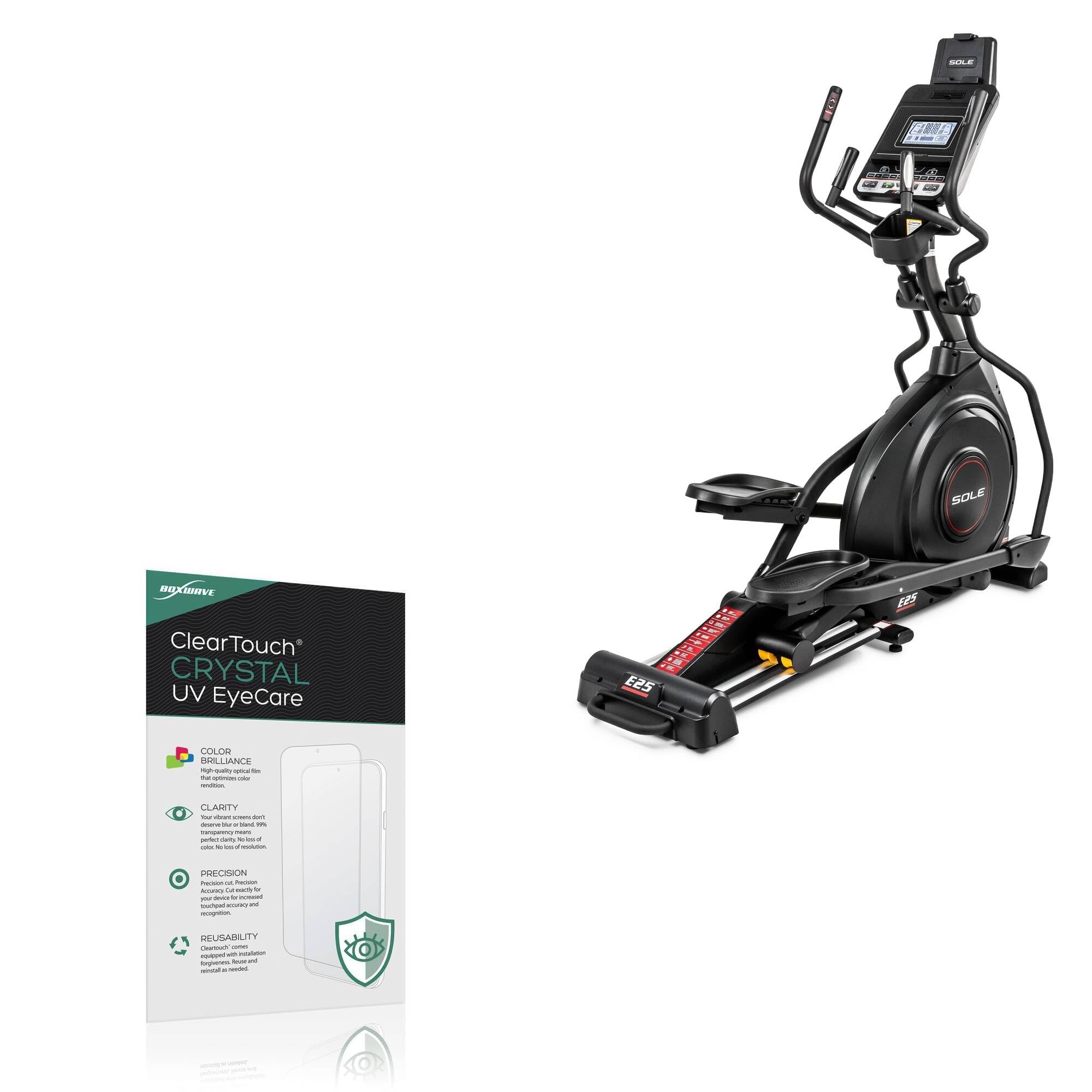 BoxWave Screen Protector Compatible With SOLE E25 Elliptical - ClearTouch Crystal Anti-UV EyeCare (2-Pack), Filters out Harmful Blue Light Reduce Fatigue