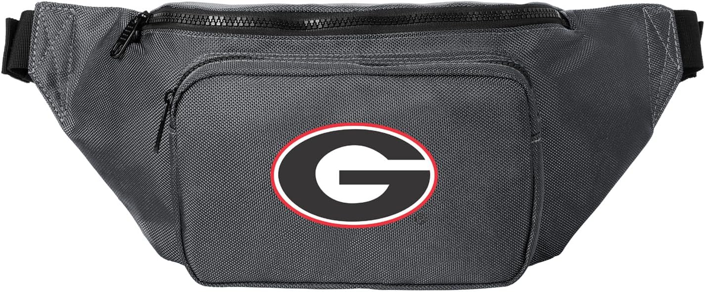 University of Georgia Large Waist Pack or Crossbody Bag - Versatile Travel, Sports, or Gameday Bag For UGA Bulldogs Fans and Alumni, Men or Women